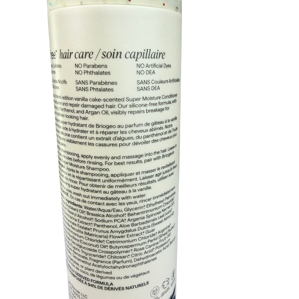 Briogeo Don't Despair Repair Vanilla Cake Super Moisture Conditioner 8oz LE - Picture 4 of 6